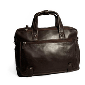zip top leather briefcase