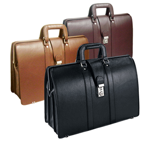 black brown and tan leather lawyers' briefcases