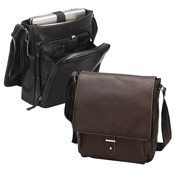 black and brown leather vertical laptop messenger bags