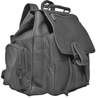 black leather top-handle backpack