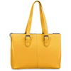 yellow Italian leather tote